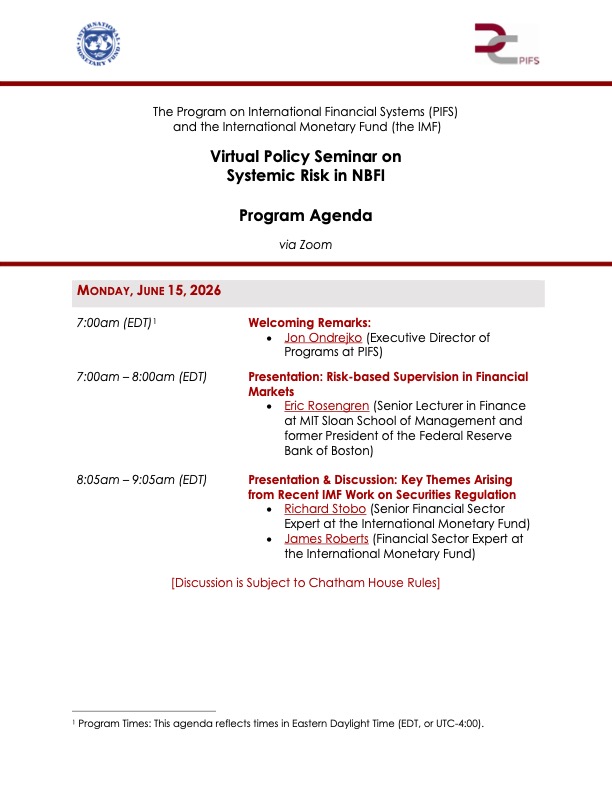 PIFS-IMF Virtual Seminar - June
